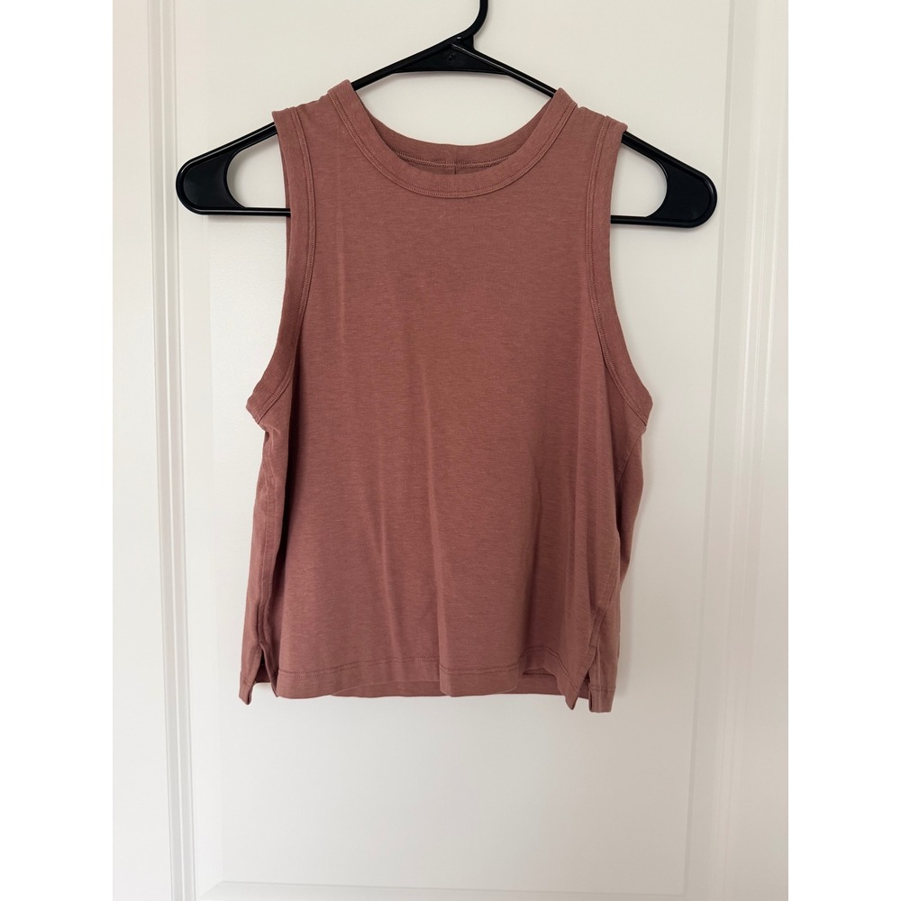 Lululemon All Yours Sleeveless Tank Top Dusty Rose Mauve Size 2 NWOT